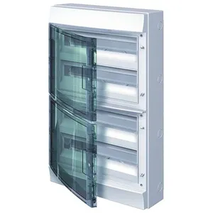 Abb-entrelec mistral65 Boîte 72 modules 4 rangées porte transparente Gris pas cher