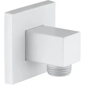 Fortis Raccord mural coudé, métal, carré, 5050301MW, pas cher