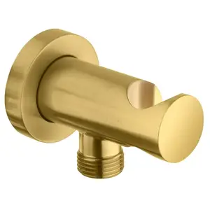 Fortis Raccord mural coudé avec support de douchette, métallique, rond, 5358000BG, pas cher