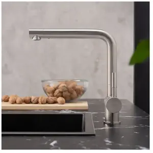 Fortis Brera Steel Mitigeur de cuisine pivotant, 1570STEEL, pas cher