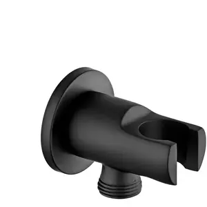 Fortis Raccord mural coudé avec support de douchette, métallique, rond, 5358000BB, pas cher