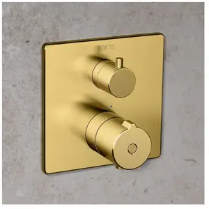 Fortis square Mitigeur thermostatique pour 2 sorties, pour corps d enc... pas cher