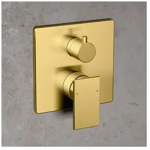 Fortis square Mitigeur de baignoire monocommande pour 2 sorties, pour corps d’encastrement Toya, 8469100BG, pas cher