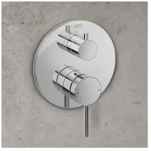 Fortis round Mitigeur de baignoire monocommande pour 2 sorties, pour corps d’encastrement Toya, 7869100PC, pas cher