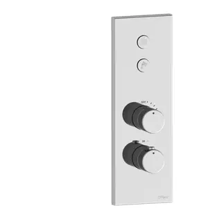 Fortis Mitigeur thermostatique pour 2 sorties, installation à la verticale, pour corps d’encastrement Blocco, 50722THPC, pas cher