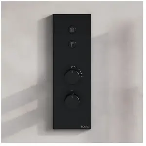 Fortis Mitigeur thermostatique pour 2 sorties, installation à la verticale, pour corps d’encastrement Blocco, 50722THMB, pas cher