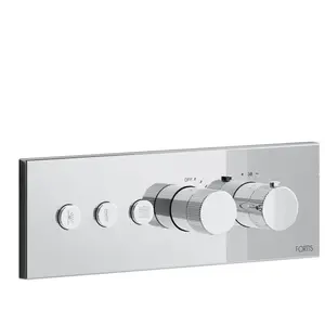 Fortis Mitigeur thermostatique pour 3 sorties, installation à l’horizontale, pour corps d’encastrement Blocco, 50713THPC, pas cher