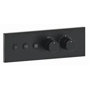 Fortis Mitigeur thermostatique pour 3 sorties, installation à l’horizontale, pour corps d’encastrement Blocco, 50713THMB, pas cher