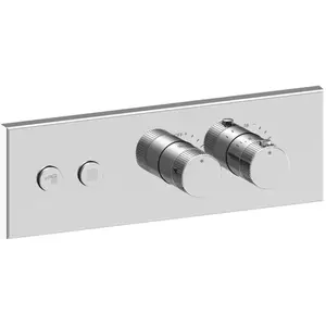 Fortis Mitigeur thermostatique pour 2 sorties, installation à l’horizontale, pour corps d’encastrement Blocco, 50712THPC, pas cher
