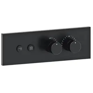 Fortis Mitigeur thermostatique pour 2 sorties, installation à l’horizontale, pour corps d’encastrement Blocco, 50712THMB, pas cher