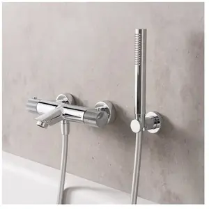 Fortis Brera Grip Thermostat de baignoire pour 2 sorties, en applique, 7G111THPC, pas cher