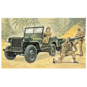 Italeri - I314 - Maquette - Chars d'assaut - Jeep Willys - Echelle 1:35