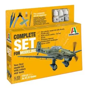 Italeri 72010 1:72 Junker Ju-87B Stuka Kit complet, modélisme, kit de construction, modélisme, bricolage, loisirs, collage, kit de construction en plastique, avec accessoires pas cher