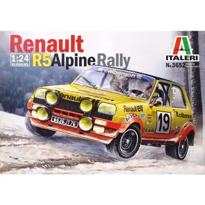 Maquette voiture - ITALERI - Renault R5 Alpine Rally - Jaune - 1/24 - Adulte pas cher