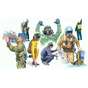 Italeri Figurines Militaires : Pilotes Et Mécaniciens Otan pas cher