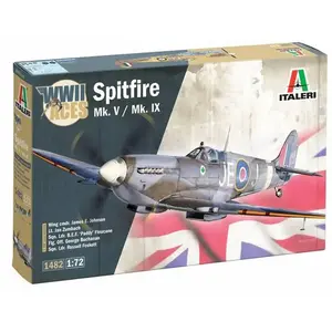 Comparateur de prix : Italeri 1482 Spitfire Mk.V/Mk.IX Aces, échelle 1:72, Plastic Model Kit...
