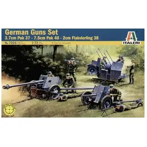 Italeri - Pak 35 - pak 40 - flak 38 pas cher