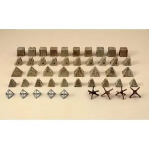 Italeri Accessoires militaires : Obstacles anti-chars