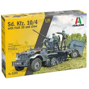 Comparateur de prix : Italeri - Maquette Half-track : Sd.Kfz.10/4 avec FlaK 30 et figurines