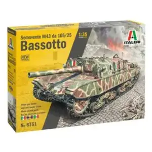 Comparateur de prix : Italeri Maquette Char militaire : Semovente M43 da 105/25 Bassoto