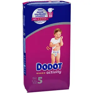 DODOT Activity Couche pour Bébé 52-Pièces, Taille 5 pas cher