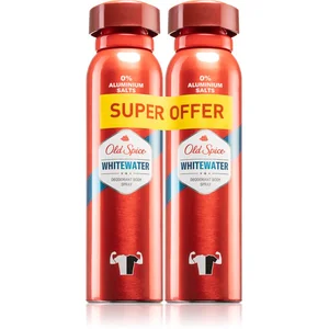 Old Spice Whitewater déodorant en spray 2x150 ml pas cher