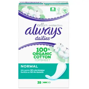 Comparateur de prix : Always Dailies Protège-Slip Cotton Protection Normal 38 unités