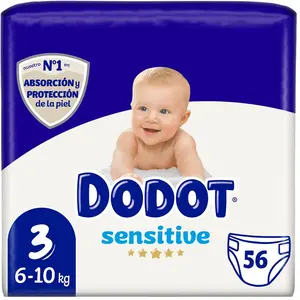Comparateur de prix : DODOT Sensitive Taille 3 - Couches 6-10 kg - Pack de 56 TU