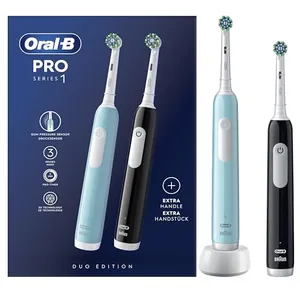 Comparateur de prix : Oral-B Set Pro Serie 1 Duo Cepillo Eléctrico Turquesa + Negro