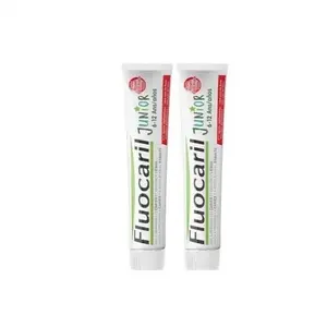 Comparateur de prix : Fluocaril Dentifrice Junior 6 à 12 Ans Gel Bubble 2x75Ml