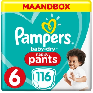 Pampers Pampers Baby-Dry Pants Luierbroekjes - Maat 6 (14-19 kg) - 116...Vendu paramazon