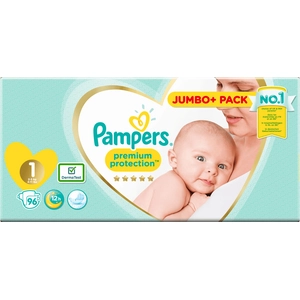 Comparateur de prix : Pampers Premium Protection New Baby Taille 1 (Nouveau-Né) 2-5 kg, 96 C...