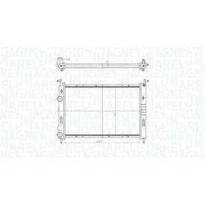 Radiateur, refroidissement moteur MAGNETI MARELLI 350213196400 pas cher