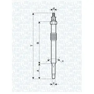MAGNETI MARELLI 062900049304 Bougie de préchauffage Volt: 11V pas cher