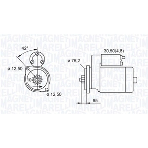 Démarreur MAGNETI MARELLI 063521230140 pas cher