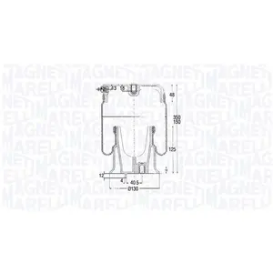 Comparateur de prix : Soufflet à air, suspension pneumatique MAGNETI MARELLI 030607020185