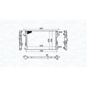 Radiateur moteur MAGNETI MARELLI 350213152200 pas cher