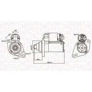 Démarreur MAGNETI MARELLI 063721294010 pas cher