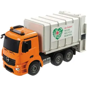 Mondo Motors- Mercedes Arocs Poubelle, Camion, Radio Commande, 63523, Gris, 1:20