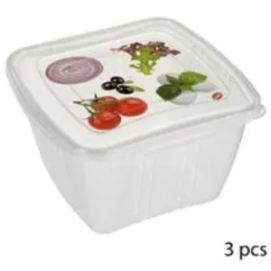 Paris Prix SNIPS - SET 3 BOITES MICRO ONDES CARRE 0L5 pas cher