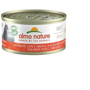 Comparateur de prix : Boîte Chat   Almo Nature HFC Jelly Saumon avec Carotte 70 gr