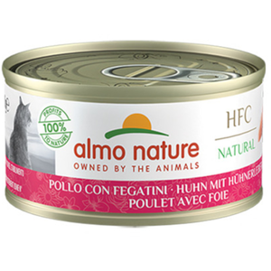 Almo Nature HFC Natural 6 x 70 g pour chat - poulet, foie pas cher