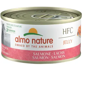 Almo Nature HFC Natural 6 x 70 g pour chat - saumon en gelée pas cher