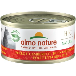Almo Nature HFC Natural 6 x 70 g pour chat - poulet, crevettes pas cher