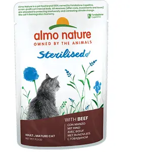 Comparateur de prix : Almo Nature Holistic Sterilised pour chat - boeuf 6 x 70 g