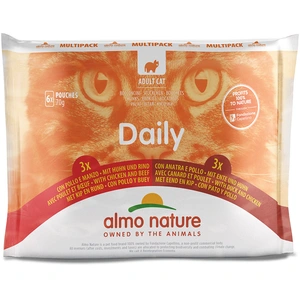 Comparateur de prix : Almo Nature Daily 6 x 70 g pour chat - lot mixte 3 (2 saveurs)