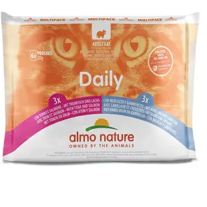 Comparateur de prix : Almo Nature Daily 6 x 70 g pour chat - lot mixte 2 (2 saveurs)