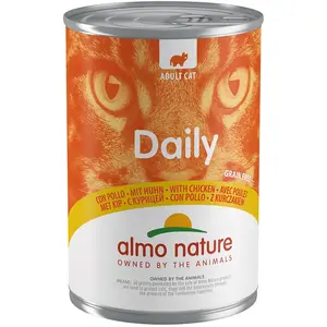Comparateur de prix : Almo Nature Daily avec Poulet. Nourriture Humide pour Chat Adulte - 24 boîtes de 400g