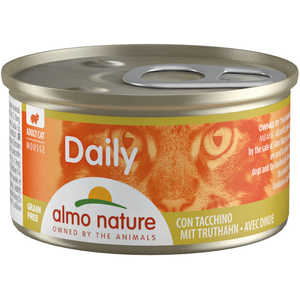 Comparateur de prix : 6x85g mousse à la dinde Almo Nature Daily Menu - Nourriture pour Chat