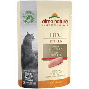6x55g Almo Nature HFC Kitten poulet - Pâtée pour chat pas cher